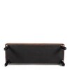 Cairo Sheesham Wood Accent 3 Seater Bench In Taupe Brown Velvet