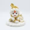 Devotional Lotus Bliss Gopal Statue in White Colour