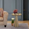 Metalsmith Metal Side Table in Gold Finish