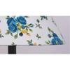 Jedidiah Multicolour Fabric Shade Floor Lamp with Black Iron Base