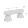 Bremfi Boucle 2 Seater Modern Ottoman Bench in Off white  Color