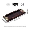 Tray handcrafted with Warli design & Fish Handles (15x6)
