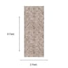 Neulooms Handloom Knotted Reversible Flatweave Runner Rug Chocolate Brown or Ivory 2x6