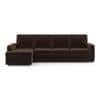 Apollo Compact Sofa (Colour : Dark Earth, Cushion : Hard, Back Type : High Back, Seating Capacity : Left Aligned 3 Seater + Left Aligned Chaise)