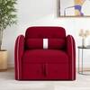 Jayen 1 Seater Pull Out Sofa cum Bed  in Maroon Colour