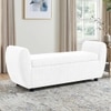 Redol Boucle 2 Seater Ottoman Bench with Storage  in White Color