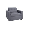 Gilbertson 1 Seater Fold Out Sofa cum Bed  in Grey Colour