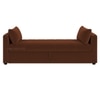 Jedlo Velvet 2 Seater Ottoman Bench with Storage  in Brown Color