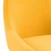 Rickman Fabric Accent Chair in Matty Yellow Colour