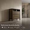 Masai Solid Wood Chest Of Drawers In American Walnut Finish With 2 Tone Finish