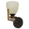 Eliante Modern Wall Lights Mild Steel & Glass Material Antique, Brown & White Finish