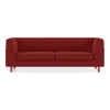 Rubik Premium 3 Seater Fabric Sofa in Salsa Red Colour