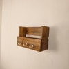 Tivoli Wooden Wall Organiser With Key Holders