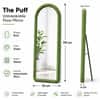 The Artment Unbreakable Green Arch Puff Floor Mirror (170 x 70) cm
