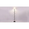Frian Off White Fabric Floor Lamp with Black Iron Base