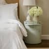 Prestora Wood Side Table in Green Colour