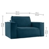 Skult  Pull Out Sofa cum Bed  in T Blue Colour