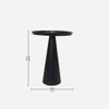 Metalsmith Metal Side Table in Black Finish