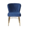 Abigail Metal Dining Chair in Honey Finish