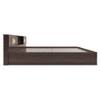 Kumiko Engineered Wood Queen  Size Bed With Box Storage (Walnut Finish)