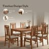 Tessa Solid Wood Dining Chair In Sienna Teak Finish With Wheat Brown Colour Fabric