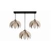 Devansh Solid Wood Electric Wall Light in Brown Colour with Black Shade Count of 1 Light
