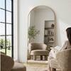 The Artment Vista Gold Arch Frame Unbreakable Floor Mirror For Home (155 X 45 CM)