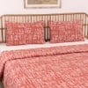 Gamathi 1 Double Bed Sheet & 2 Pillow Covers + 1 Double Dohar with Rust colour