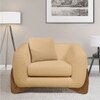 Amala Velvet 1 Seater Sofa Beige in Colour