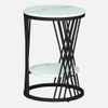Metale Metal Side Table in Black Colour