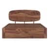 Nimbus Solid Wood King Size Bed With Box Storage (Teak Finish)