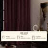 Stoa Paris Velvet Curtains for Door, Premium Dim-Out Curtain for Pack of 1, Date Night - Vintage Rose