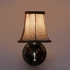 Devansh Gold Antique Wall Mounted Lamp With Beige Jute Shade
