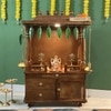 D'Dass Honey Finish Solid Sheesham Wooden Temple For Pooja