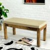 Maati Sheesham Wood Accent 2 Seater Bench In Jute Beige