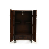 D'Dass Big Dark Mdf and Sheesham Wooden Pooja Cabinet With Door