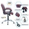 Ammoreavolea Mid Back Executive Chair in Ten Brown Colour