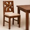 Globally Indian Anvaya Solid Sheesham Wood 6 Seater Dining Table Set 6 Chairs Beige