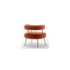 Bonnita Solid Wood Accent Chair in Orange Colour