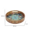Mandala Bloom Round Tray – Boho Chic Organizer -Large (1 Piece)