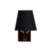 Devansh Solid Wood Electric Wall Light in Black Colour with Black Shade Count of 1 Light