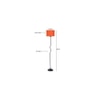 Lulu Orange Cotton shade with Iron floor lamp