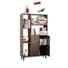 Hexa Engineered Wood Bookshelf Multipurpose Storage Rack in Flower Wenge Colour