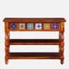 Rangrez Sheesham Wood Console Table in Honey Oak Finish