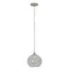 SAVANNAH Modern Single Light Stainless Steel Glass Pendant