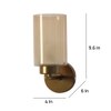 Eliante Modern Wall Lights Mild Steel & Glass Material Antique Gold & Champaign Finish