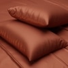 Stoa Paris Satin Pillow Covers,  Premium Plain Pillow Cover Set of 2, 68L x 45W cms - Melted Caramek