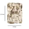 Abstract Ivory Silver Wool Silk Shaped Rug Hand Tufted Area Rug for Living Room Bedroom 8x10