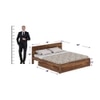 Simplicity Solid Wood King Size Drawer Storage Bed