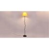 Jagger Yellow Fabric Floor Lamp with Black Iron Base